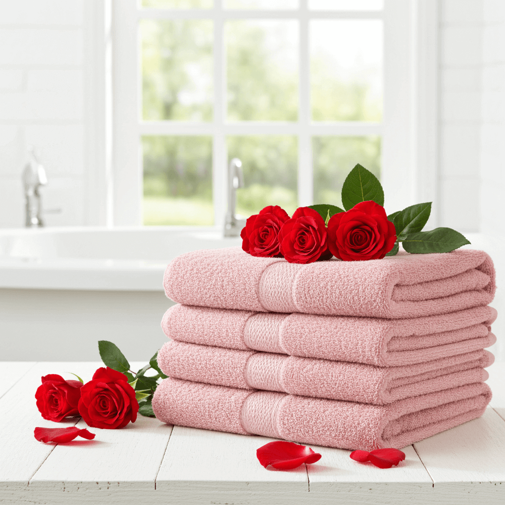 Cannon-Comfort-Face-Bath-Towel, Supersoft-100-COTTON-Luxury-Cotton-Bath-Towels-Blush-Pink-Soft-and-Absorbent-Size-81-X-163-cm-1-Pic