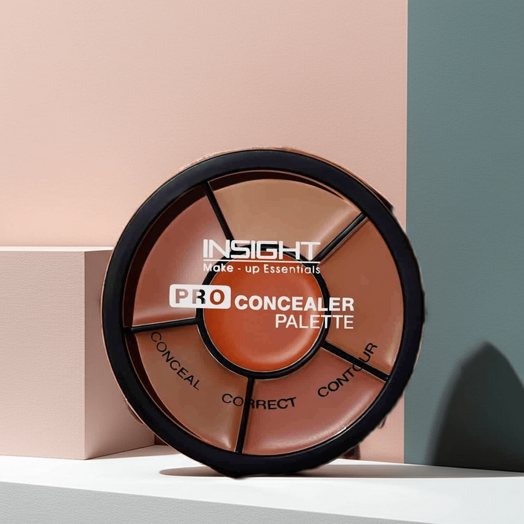 INSIGHT Cosmetics Pro Natural Powder, Concealer Palette with Correctors, Smooth Coverage, Lightweight Formula, Long Lasting Finish, 15gm