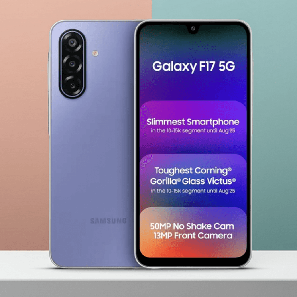 Samsung Galaxy F17 5G Violet Pop Smartphone 8GB RAM 128GB, Storage Dual SIM Android Mobile