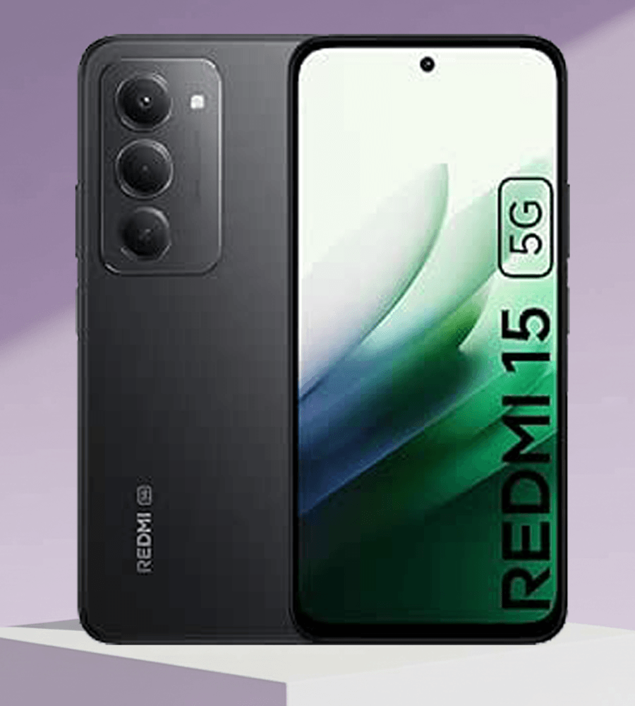 Redmi 15 5G 8GB 256GB Storage, Battery 7000mAh Dual SIM Screen Size 6.9” Camera Rear 50MP, 8MP Font Display Type OLED