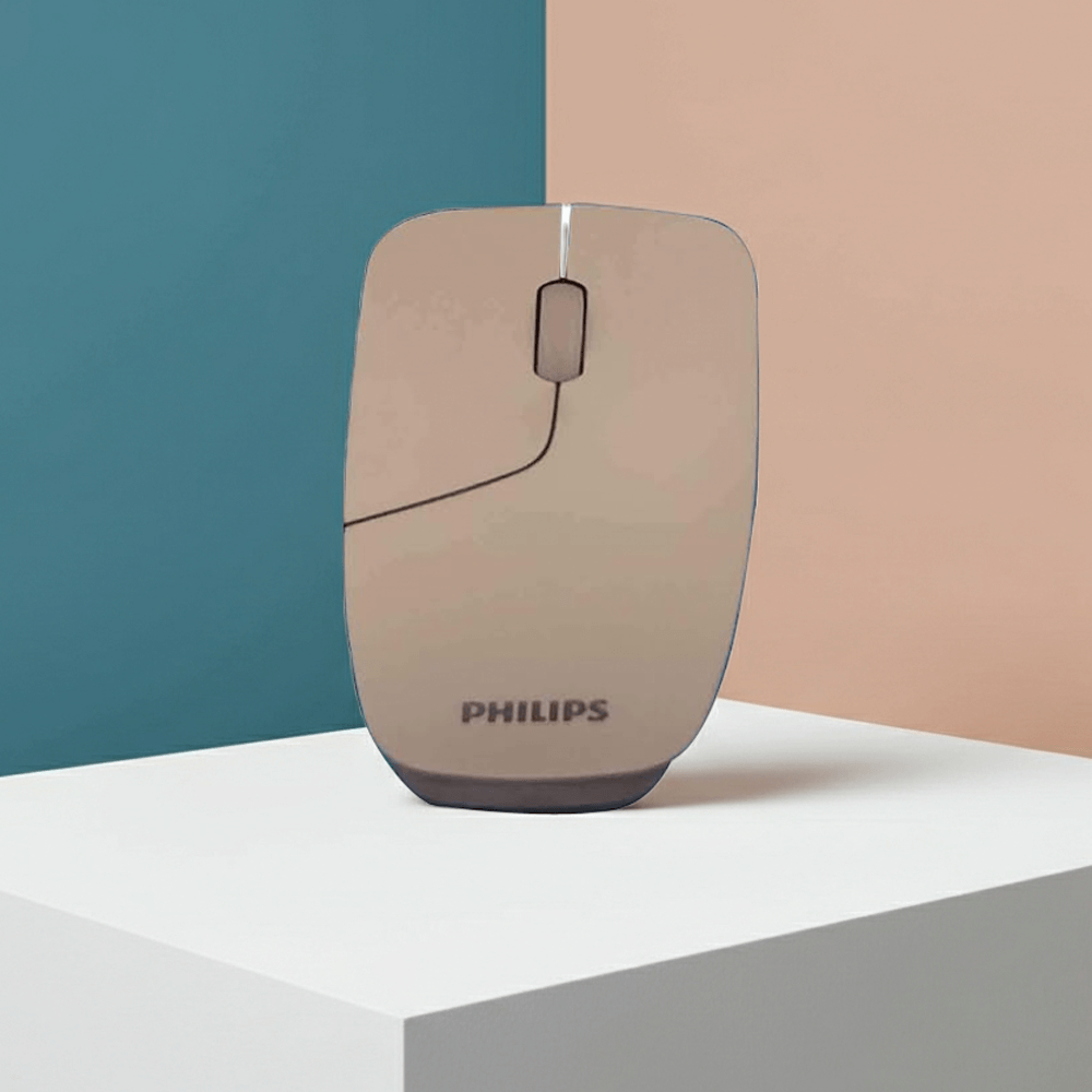 PHILIPS 2.4GHz Wireless Mouse with Optical Sensor, 3 Buttons, Smooth Tracking for Laptop and PC Use