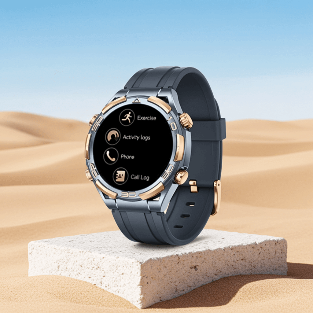 Haino Teko Germany RW‑69 Waterproof Smartwatch Sleek German-style waterproof smartwatch with 1 GB built-in storage, AMOLED display, Bluetooth calling,,