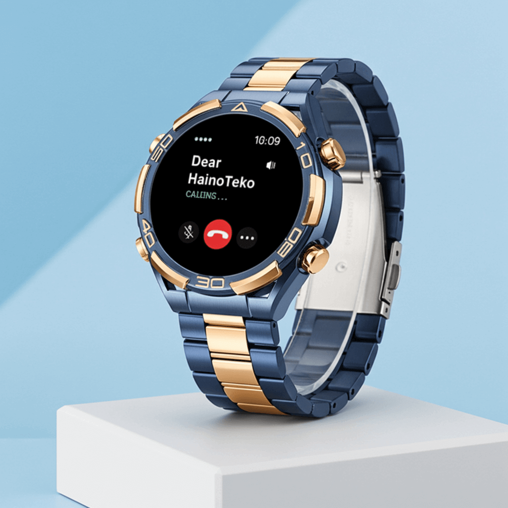 Haino Teko Germany RW‑69 Waterproof Smartwatch Sleek German-style waterproof smartwatch with 1 GB built-in storage, AMOLED display, Bluetooth calling,