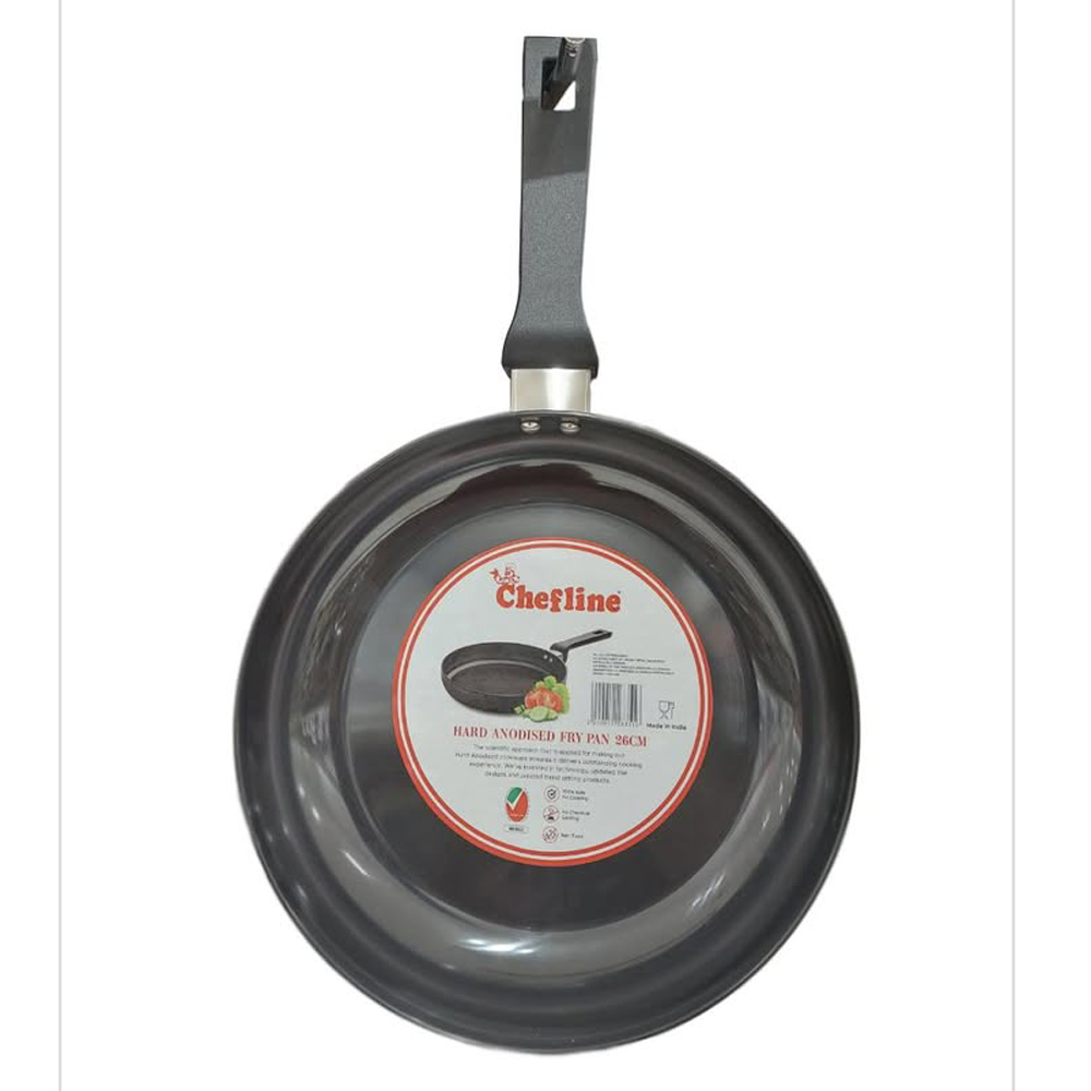 462280506_8673268579361168_7753083053086185561_n Chefline 26CM Hand Anodised Fry Pan: Durable, lightweight, and perfect for even cooking and frying.