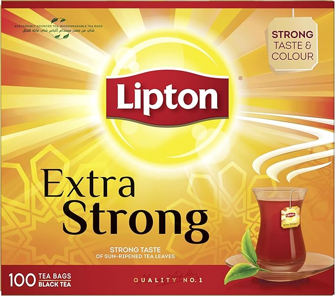 Lipton Extra Strong Black Tea 100 Teabags, Lipton Extra Strong Black Tea 100 Teabags,