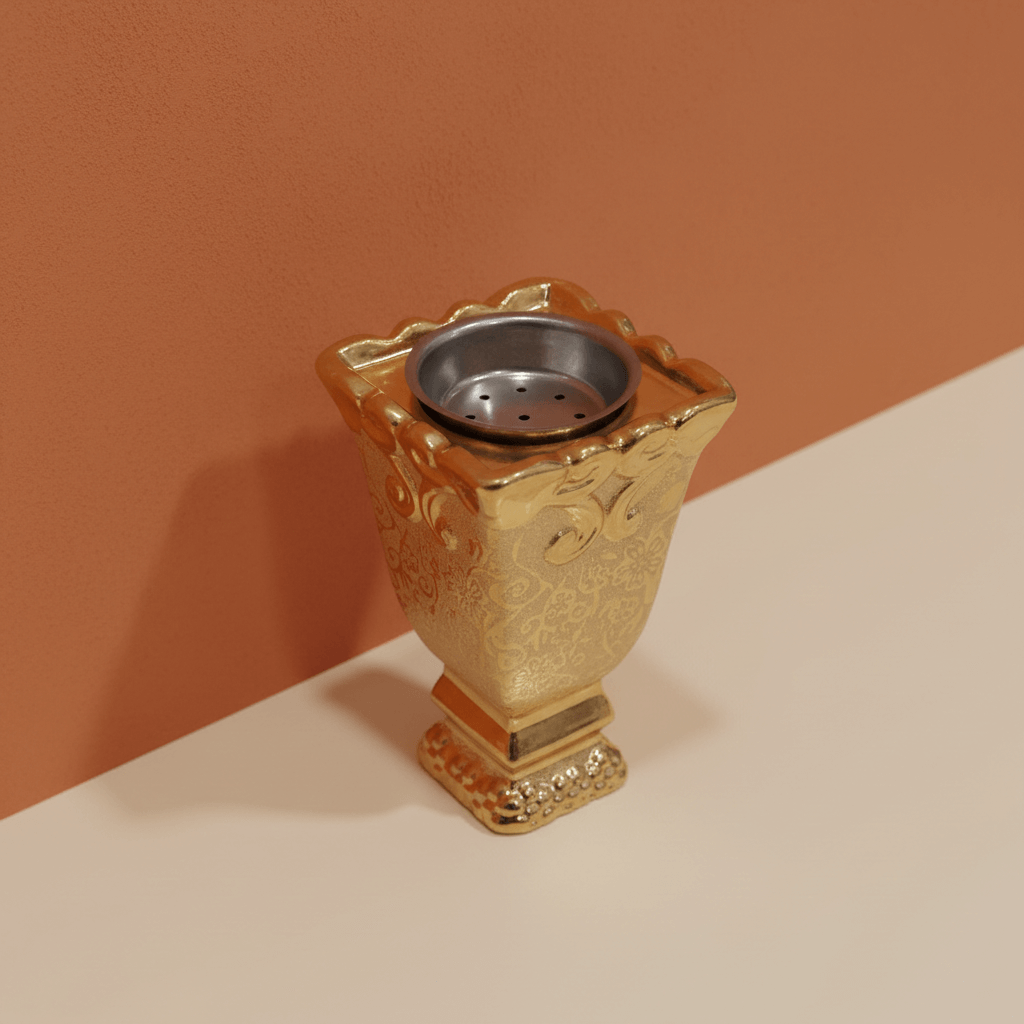 Luke Ceramic Burner 18cm, Elegant Heat-Resistant Incense and Bakhoor Holder for Home Décor (1) Luke Ceramic Burner 18cm, Elegant Heat-Resistant Incense and Bakhoor Holder for Home Décor