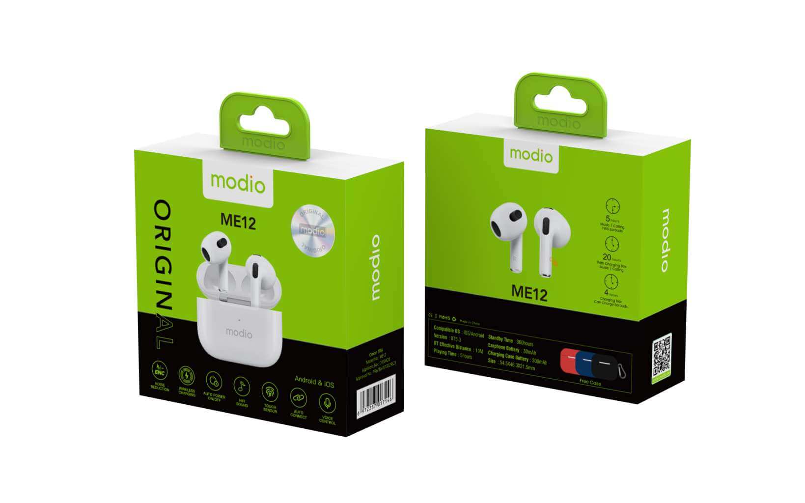 Modio ME-12 Wireless V5.4 Bluetooth Original AL,