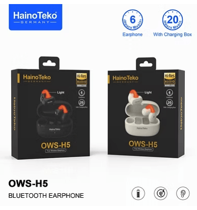 Bluetooth Earphone Haino Teko Germany OWS-H5, TWS, 6 Hours Earphone Playtime,