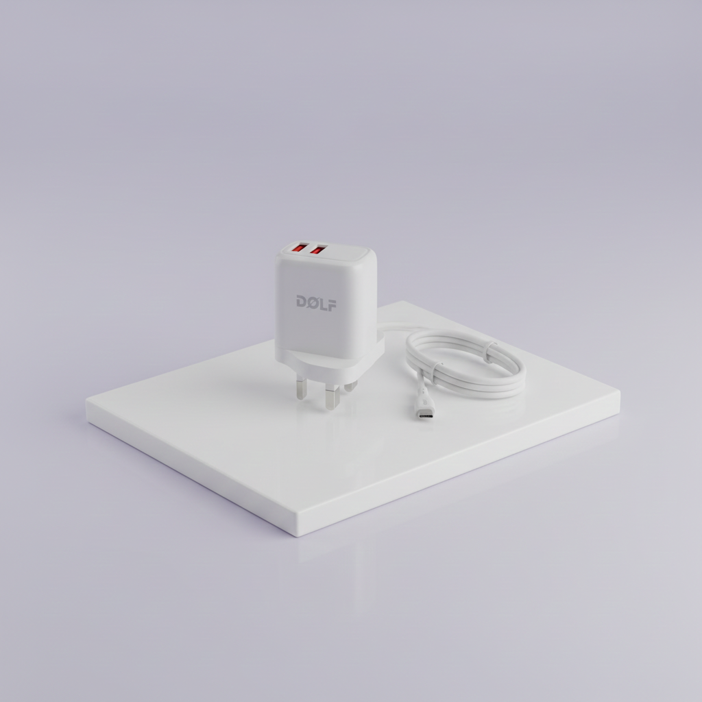 DOLF DF-33 Fast Charger, Dual USB Output, QC6.0 Protocol,
