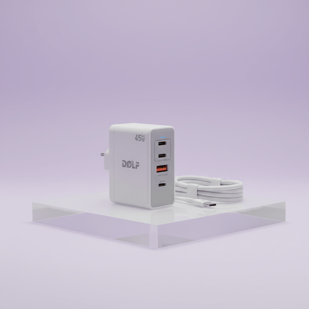 DOLF Multi-Protocol Charging Set, 45W Fast Mobile Charging, (1) fast charging adapter,