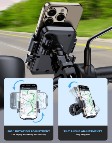DOLF Riding Phone Holder for Motorcycles, (2)