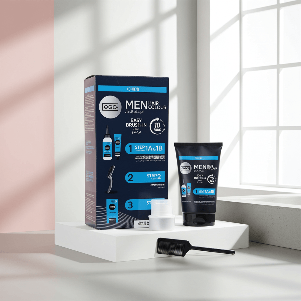 Ego Men Hair Colour, Black, Easy Brush-In Application, 10 Minutes (2)