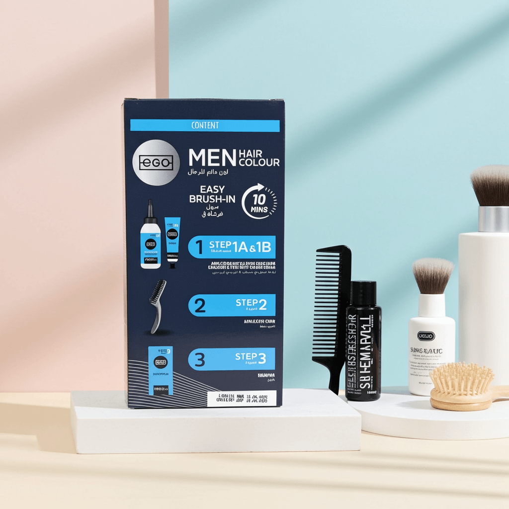 Ego Men Hair Colour, Black, Easy Brush-In Application, 10 Minutes (3)