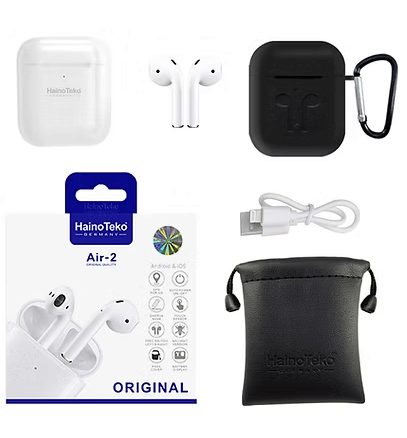 Haino Teko Germany AirPods Air-2 Wireless Bluetooth Earbuds, with Clear Sound and Smart Touch Control (2) Haino Teko Germany AirPods Air-2 Wireless Bluetooth Earbuds, with Clear Sound and Smart Touch Control