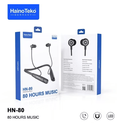 Haino Teko Germany HN 80 Wireless Bluetooth Neckband Earphone,