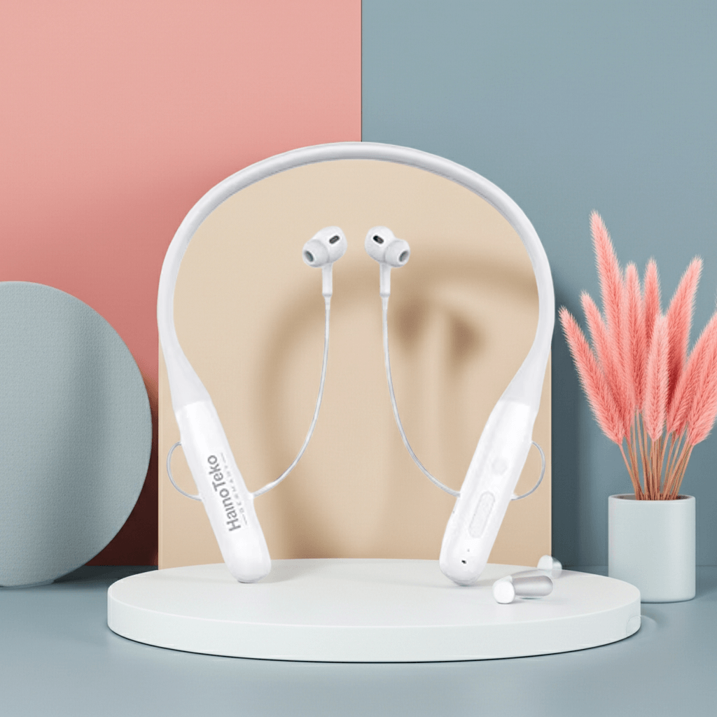 Haino Teko Germany HN100 Wireless Neckband Earphones, with Deep Bass, Long Battery, and Bluetooth Connectivity