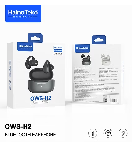 Haino Teko Germany OWS-H2 True Wireless Earphone, With Super Clear Mic and High Bass Sound Quality (12)