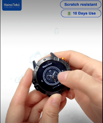 Haino Teko Germany RW-58, Waterproof HD IPS AMOLED BT Call 3 Pairs Strap (6)