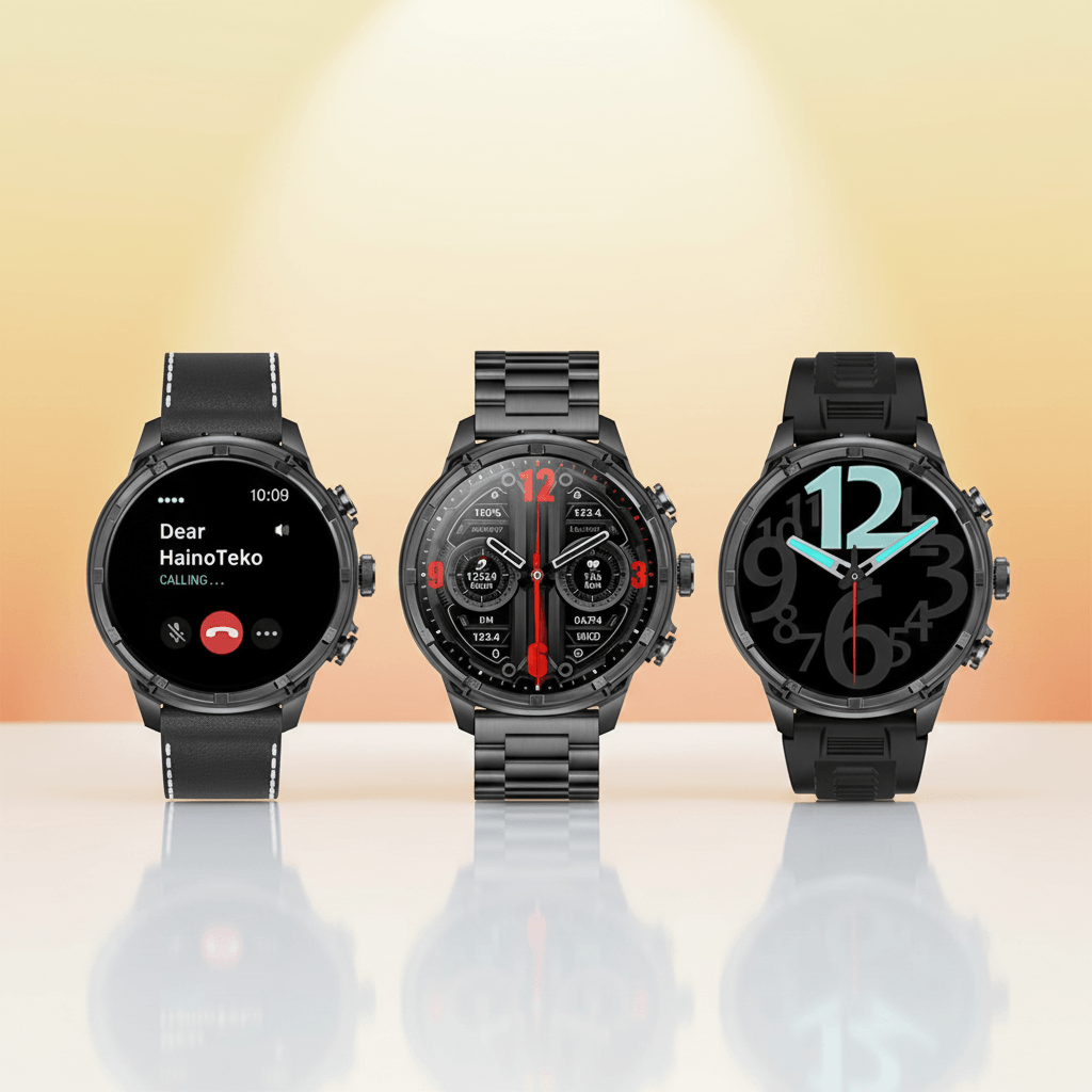 Haino Teko Germany Smart Watch RW-60, Bluetooth Call Smartwatch with Torch