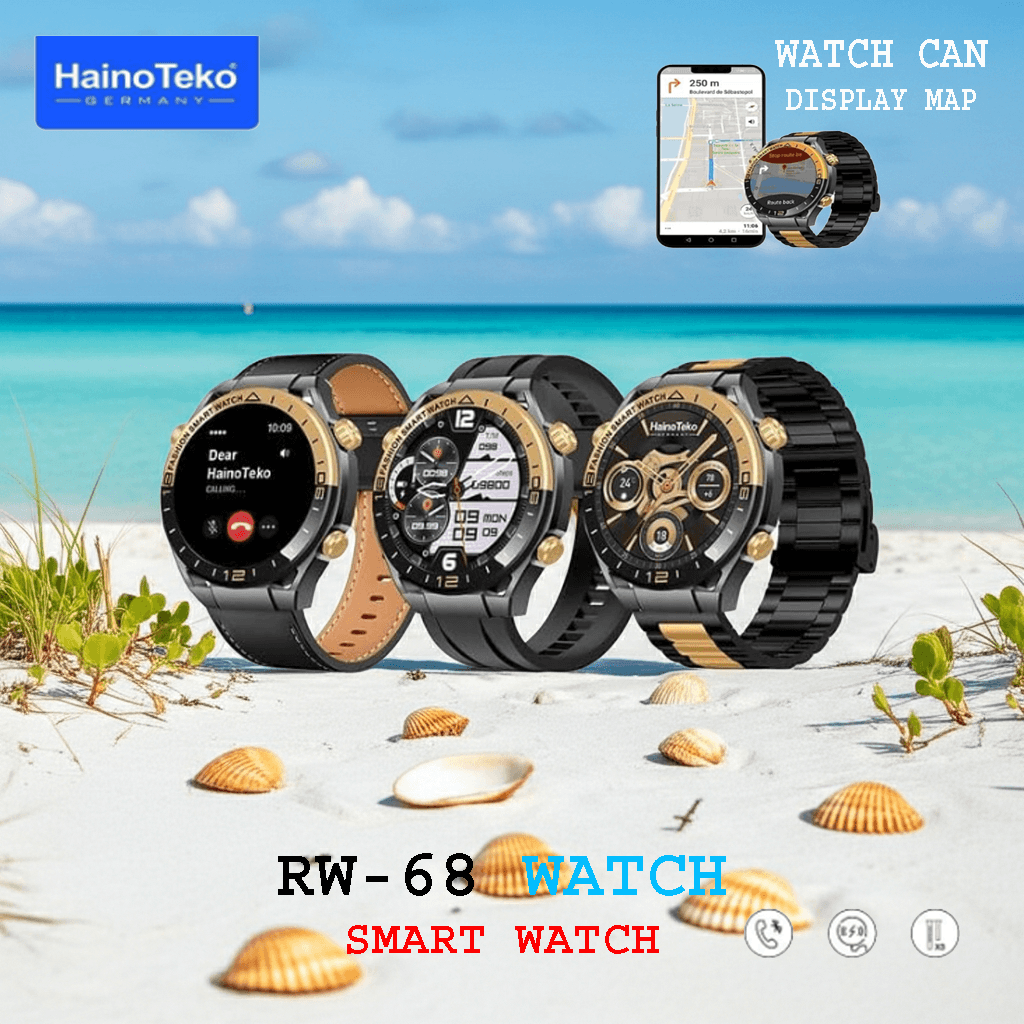 Smartwatch Haino Teko Germany RW-68, with AMOLED Display Bluetooth Calling GPS Map