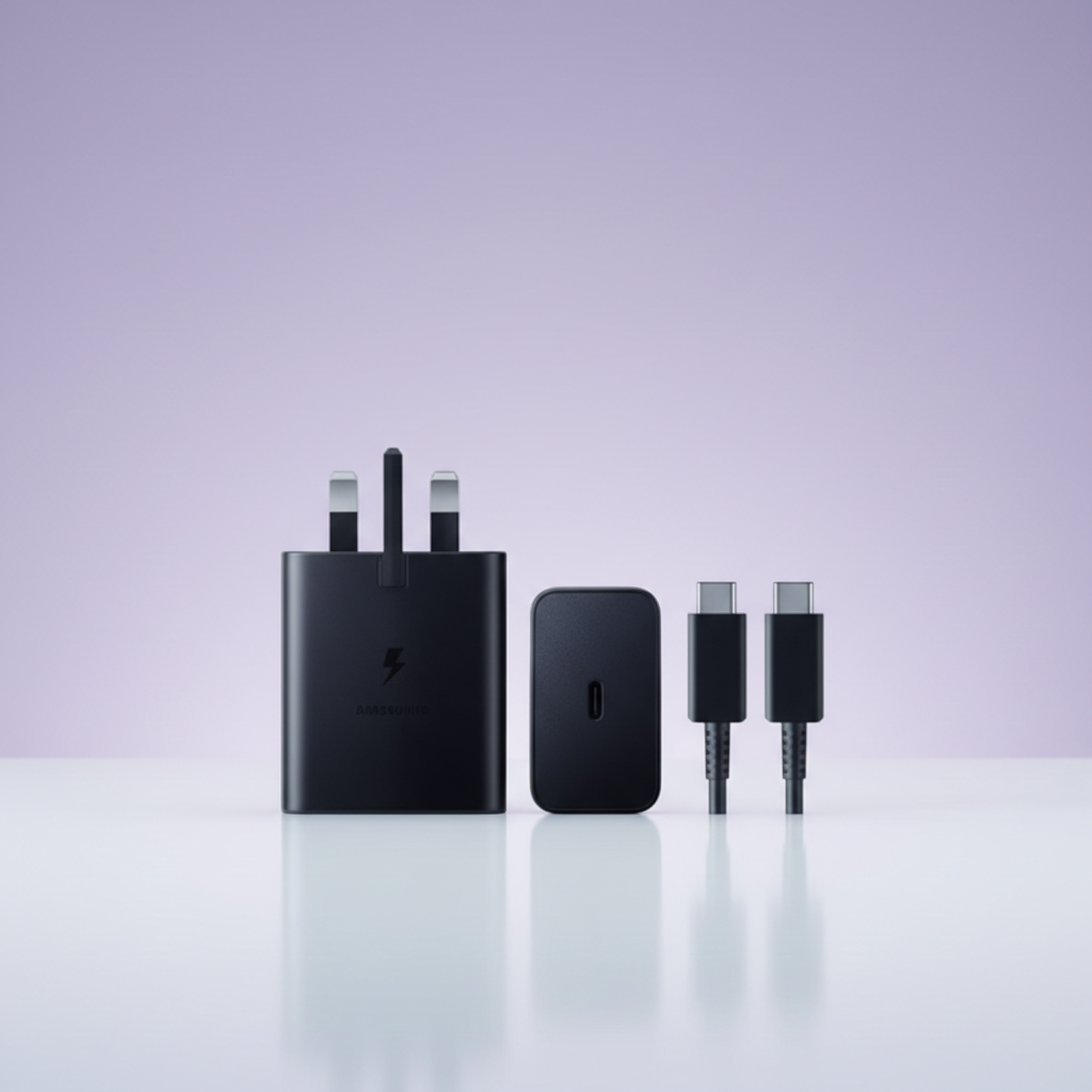 Super Fast 45W 3-Pin Wall Charger, Compatible Samsung1.8m with USB Type-C