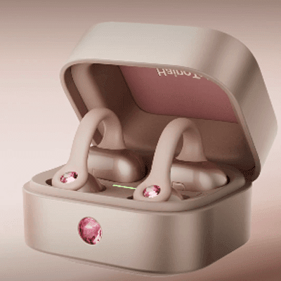 Haino Teko OWS-H14 AI TWS Earphone, with AI Translation Feature, Wireless, Gold